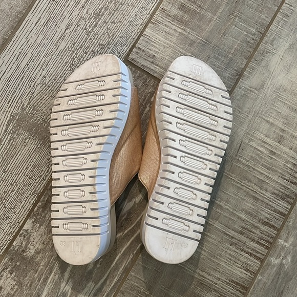 ILSE JACOBSEN Sz 39 Tulip Metallic Shimmer Slip On Slide Sandals - Picture 4 of 4